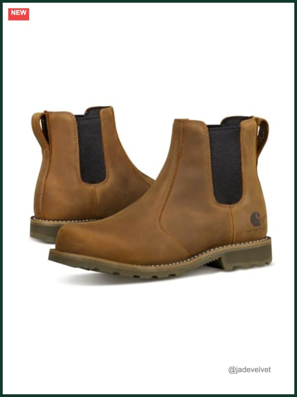 Water-Resistant Chelsea Steel Toe Work Boots with EVA Midsole